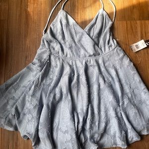 Light blue mini dress